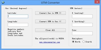 Utm longitude shop and latitude